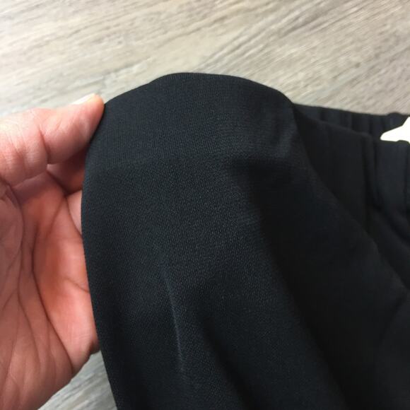 Max Studio Womens Wide Leg Elastic Waist Career Pants Black Medium - Picture 5 of 9